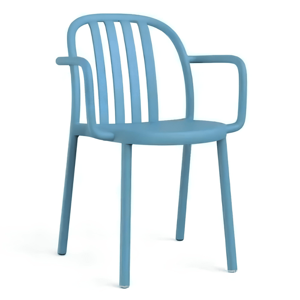 Silla comercial Resol Sue Armchair de polipropileno con fibra de vidrio y brazos para exterior