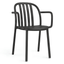 Silla comercial Resol Sue Armchair de polipropileno con fibra de vidrio y brazos para exterior