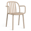 Silla comercial Resol Sue Armchair de polipropileno con fibra de vidrio y brazos para exterior