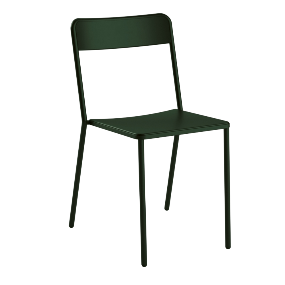 Silla Comercial para Restaurante Resistente a Rayos UV - COLOS C 1.1/1 - Varios Colores - para Ambiente Salino - C 1.1/7 - Colos - NOGAL BEAT - Sillas