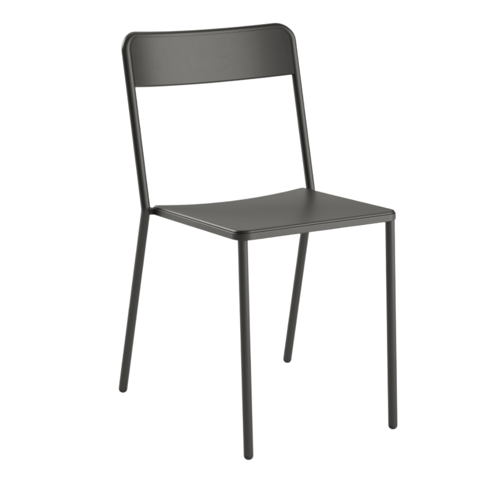 Silla Comercial para Restaurante Resistente a Rayos UV - COLOS C 1.1/1 - Varios Colores - para Ambiente Salino - C 1.1/4 - Colos - NOGAL BEAT - Sillas