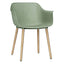 Silla Comercial para Restaurante - RESOL SHAPE MADERA - Varios Colores - Asiento y Respaldo en Polipropileno - 05310 - Resol - NOGAL BEAT - Silla Comercial Interior
