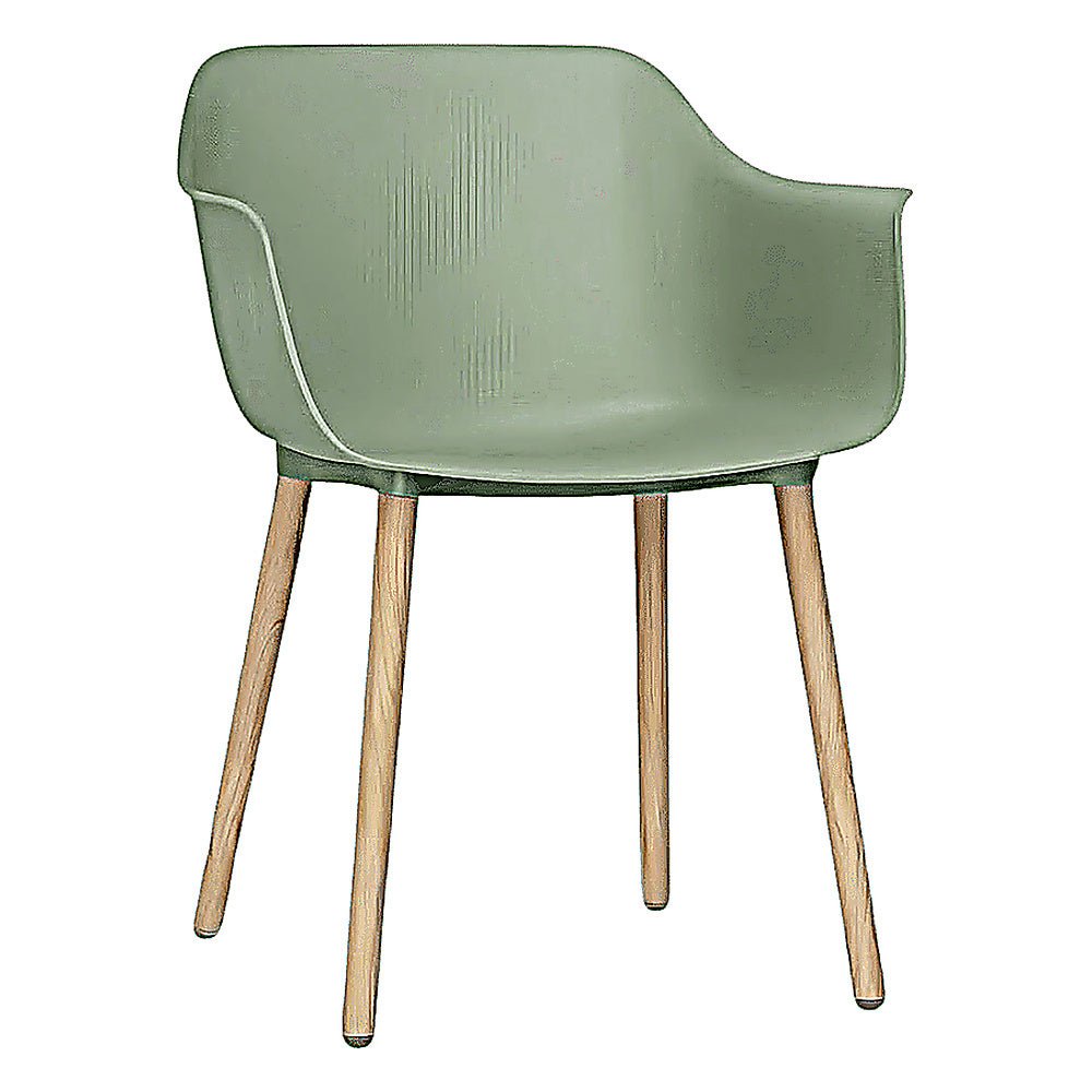 Silla Comercial para Restaurante - RESOL SHAPE MADERA - Varios Colores - Asiento y Respaldo en Polipropileno - 05310 - Resol - NOGAL BEAT - Silla Comercial Interior