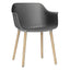 Silla Comercial para Restaurante - RESOL SHAPE MADERA - Varios Colores - Asiento y Respaldo en Polipropileno - 05312 - Resol - NOGAL BEAT - Silla Comercial Interior
