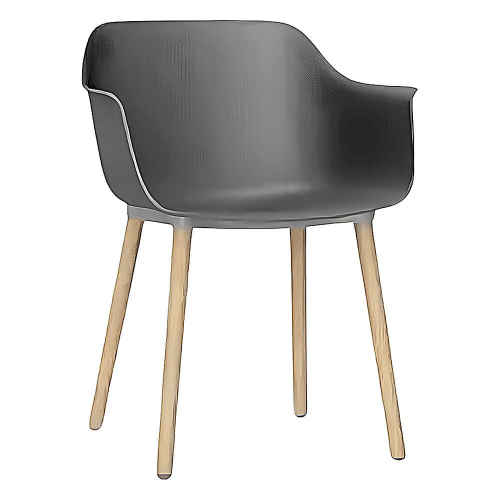 Silla Comercial para Restaurante - RESOL SHAPE MADERA - Varios Colores - Asiento y Respaldo en Polipropileno - 05312 - Resol - NOGAL BEAT - Silla Comercial Interior