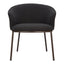 Silla Comercial para Salón de Eventos - ZUO ESSEN - Varios Colores - Asiento y Respaldo Tapizados en Tejido Texturizado - 110102 - Zuo - NOGAL BEAT - Silla Comercial Interior