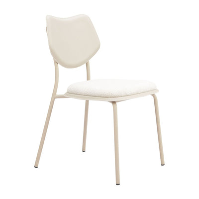 Silla Comercial para Salón de Eventos - ZUO ZEAL - Varios Colores - Asiento y Respaldo Tapizados en Piel Sintética - 110864 - Zuo - NOGAL BEAT - Silla Comercial Interior