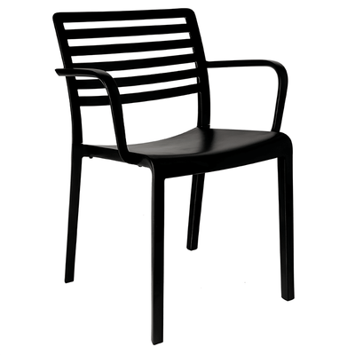 Silla Comercial para Terraza Protección UV - RESOL LAMA ARMCHAIR - Varios Colores - Asiento y Respaldo en Polipropileno - 873 - Resol - NOGAL BEAT - Sillas