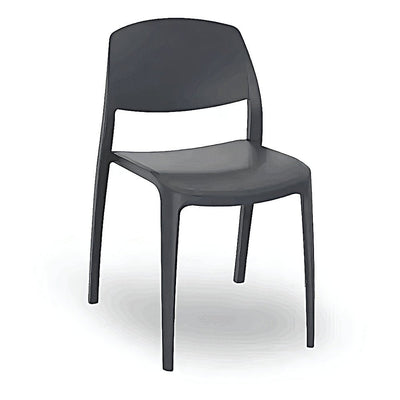 Silla Comercial para Terraza Protección UV - RESOL SMART - Varios Colores - Asiento y Respaldo en Polipropileno - 05365 - Resol - NOGAL BEAT - Silla Comercial Exterior
