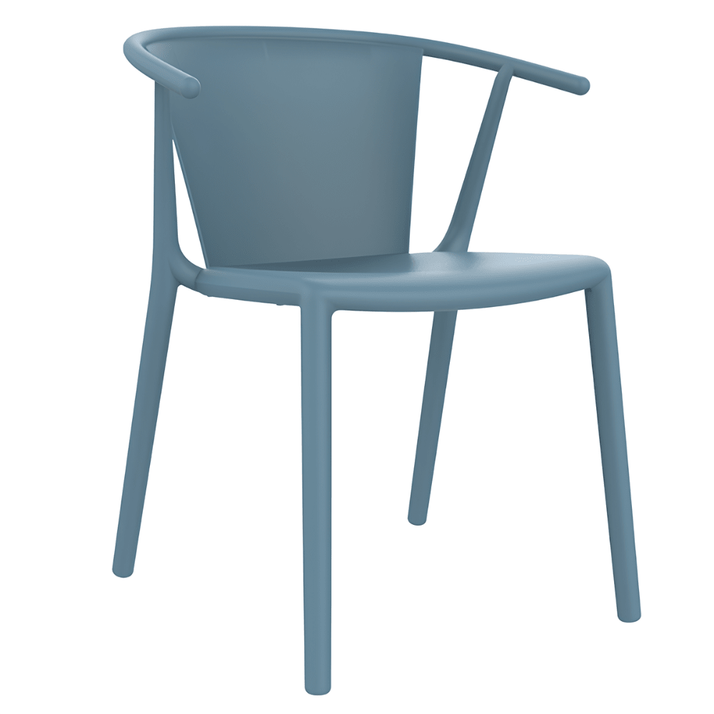Silla Comercial para Terraza Protección UV - RESOL STEELY - Varios Colores - Asiento y Respaldo en Polipropileno - 4028 - Resol - NOGAL BEAT - Sillas