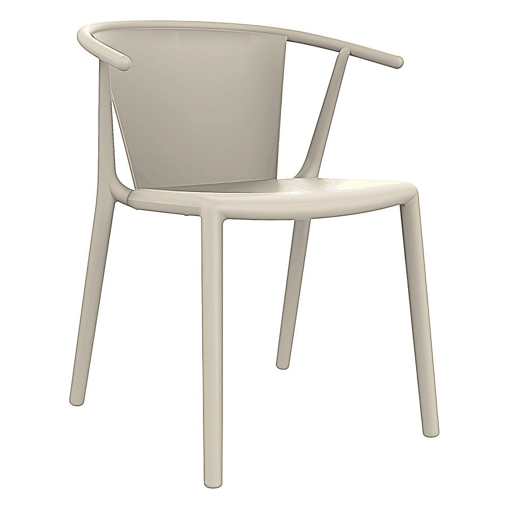 Silla Comercial para Terraza Protección UV - RESOL STEELY - Varios Colores - Asiento y Respaldo en Polipropileno - 04025 - Resol - NOGAL BEAT - Silla Comercial Exterior
