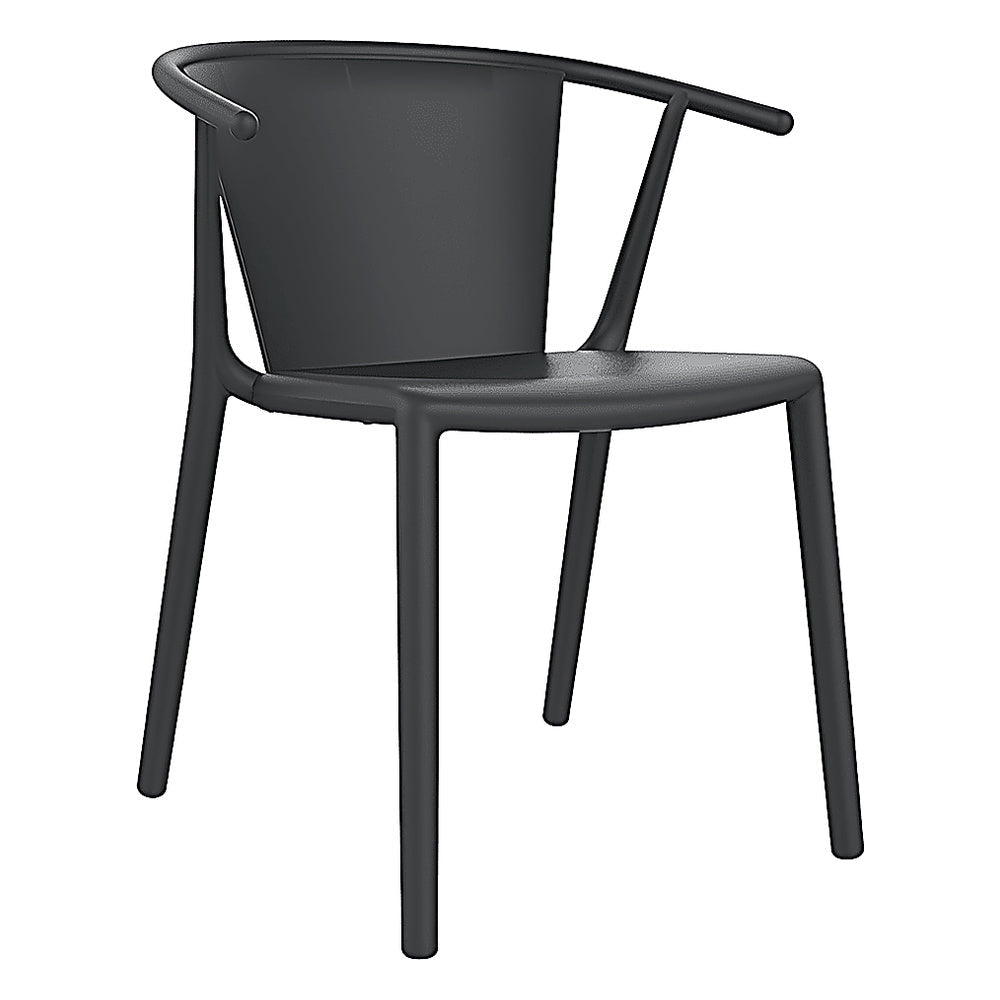 Silla Comercial para Terraza Protección UV - RESOL STEELY - Varios Colores - Asiento y Respaldo en Polipropileno - 04024 - Resol - NOGAL BEAT - Silla Comercial Exterior