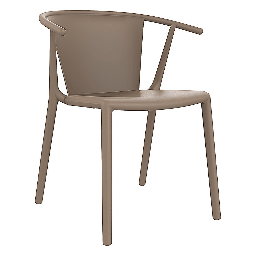 Silla Comercial para Terraza Protección UV - RESOL STEELY - Varios Colores - Asiento y Respaldo en Polipropileno - 04026 - Resol - NOGAL BEAT - Silla Comercial Exterior