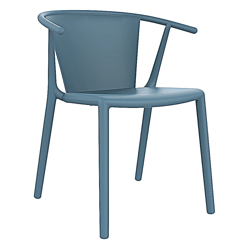 Silla Comercial para Terraza Protección UV - RESOL STEELY - Varios Colores - Asiento y Respaldo en Polipropileno - 04028 - Resol - NOGAL BEAT - Silla Comercial Exterior