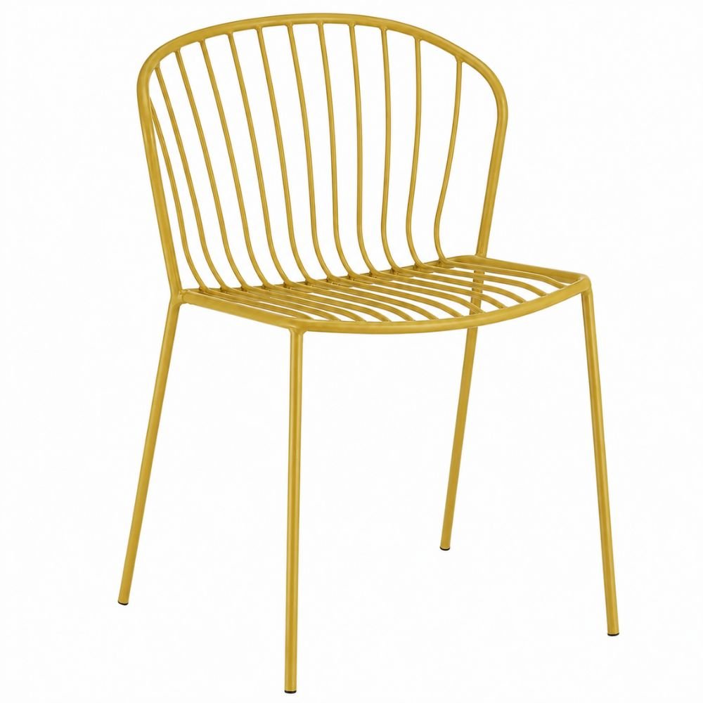Silla de Áreas de Exterior y Terrazas - LABENZE AMITHA 155-22700 - Varios Colores - Estructura de Metal y 4 Patas Fijas - 155-22700 - Labenze - NOGAL BEAT - Silla de Terraza
