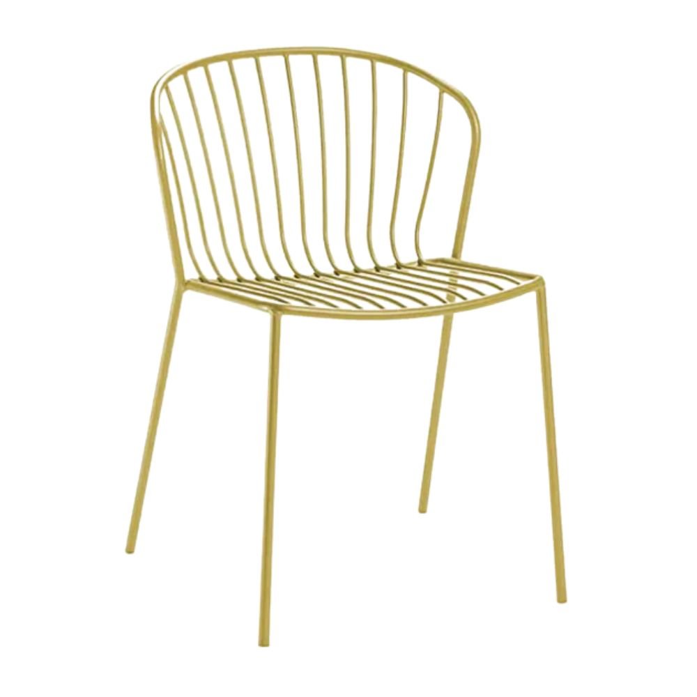 Silla de Áreas de Exterior y Terrazas - LABENZE AMITHA 155 - 22700 - Varios Colores - Estructura de Metal y 4 Patas Fijas - 155 - 22700 - Labenze - NOGAL BEAT - Sillas