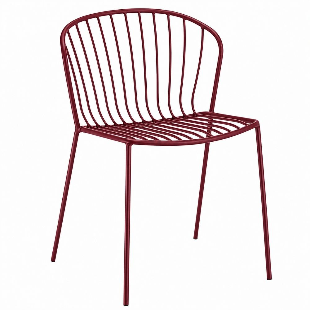 Silla de Áreas de Exterior y Terrazas - LABENZE AMITHA 155-22700 - Varios Colores - Estructura de Metal y 4 Patas Fijas - 155-22700 - Labenze - NOGAL BEAT - Silla de Terraza