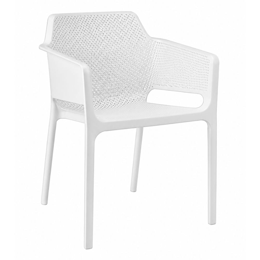 Silla de Intemperie para Hotel - NOGAL BEAT JULIA - Varios Colores - Polipropileno - SILLA JULIA Blanco - CAMCO - NOGAL BEAT - Silla de Terraza