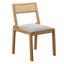 Silla de Interior y Terraza para Cafetería - NOGAL BEAT TIBAS - Varios Colores - Madera Teca y Rattan - SILLA TIBAS Gris - CAMCO - NOGAL BEAT - Silla Comercial Interior