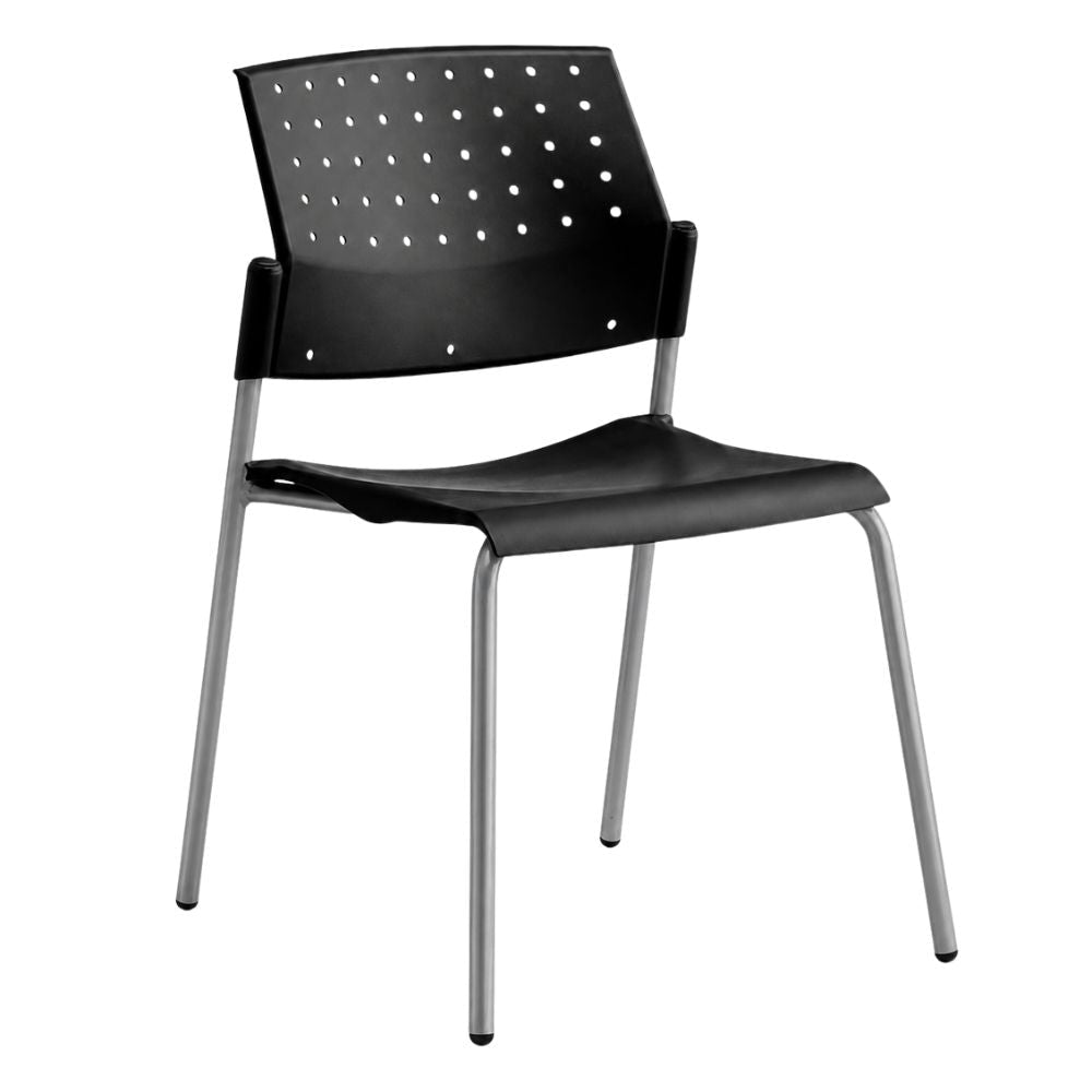 Silla de Oficina de Sala de Espera - LABENZE ARETA 106-00210 - Varios Colores - Estructura Tubular Gris sin Brazos - 106-00210 - Labenze - NOGAL BEAT - Silla de Visita