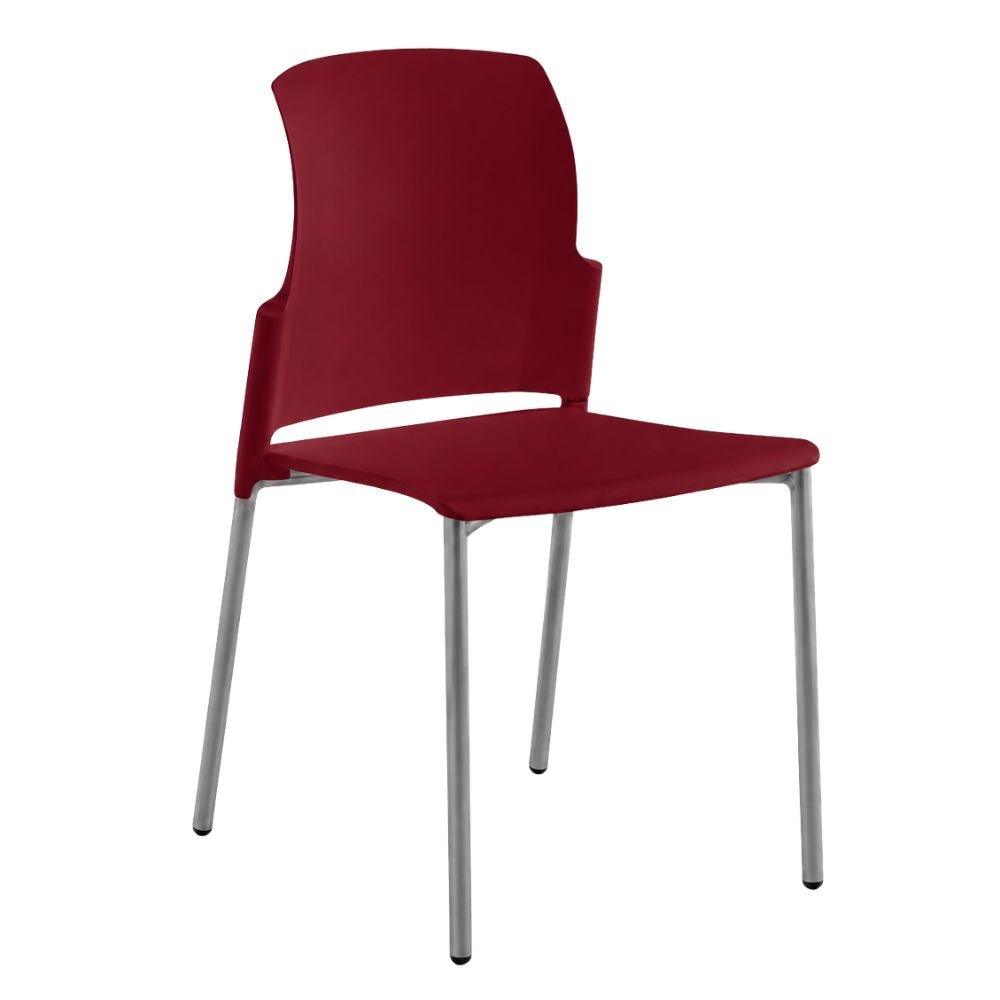 Silla de Oficina de Sala de Espera - LABENZE CLASS 106-00710 - Varios Colores - Patas Tubular Gris sin Brazos - 106-00710 - Labenze - NOGAL BEAT - Silla de Visita