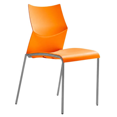 Silla de Oficina de Sala de Espera - LABENZE NIZZA 106-00410 - Varios Colores - 4 Puntas sin Brazos y Tubular Pintado Gris - 106-00410 - Labenze - NOGAL BEAT - Silla de Visita