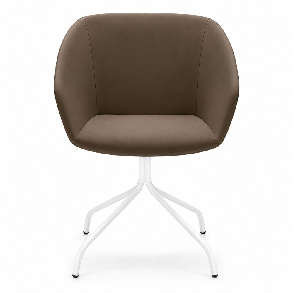 Silla de Oficina de Sala de Espera Varios Diseños - LABENZE BRECK - Varios Colores - Tapizado con Respaldo y Descansabrazos - 155-10820-BCO GRADO 0 - Labenze - NOGAL BEAT - Silla de Visita