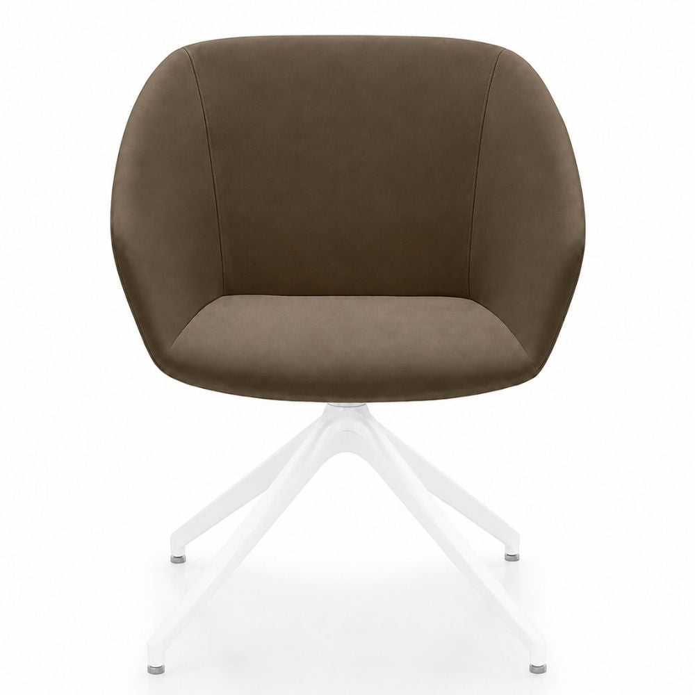Silla de Oficina de Sala de Espera Varios Diseños - LABENZE BRECK - Varios Colores - Tapizado con Respaldo y Descansabrazos - 155-10840-BCO GRADO 0 - Labenze - NOGAL BEAT - Silla de Visita