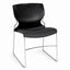 Silla de Oficina de Visita Flex - VERSA ALTUS - Estructura Aluminio - Asiento y Respaldo en Polipropileno - AL-610 ALTUS - VERSA - NOGAL BEAT - Silla de Visita