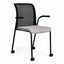 Silla de Oficina de Visita Móvil - VERSA ALTUS RAY - Varios Colores - Respaldo en Malla y Asiento Tapizado con Base de 4 Patas en Acero y Rodajas - AL-720M - VERSA - NOGAL BEAT - Silla de Visita