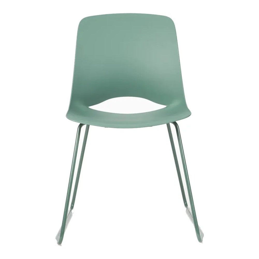 Silla de Oficina de Visita Trineo - VERSA ALTUS PITCH - Varios Colores - Asiento y Respaldo en Polipropileno - AL-612 - VERSA - NOGAL BEAT - Silla de Visita