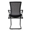 Silla de Oficina de Visita - VERSA ALTUS STELLA VISITA - Estructura Aluminio - Asiento Abatible y Respaldo Reclinable en Malla - AL-2515 - VERSA - NOGAL BEAT - Silla de Visita