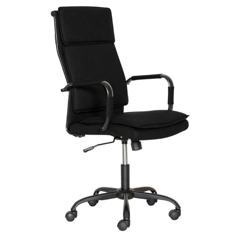 Silla De Oficina Directiva - ALBAR GA - 005 - Varios Colores - Asiento Y Respaldo Tapizado - GA - 005A - ALBAR - NOGAL BEAT - Sillas de oficina