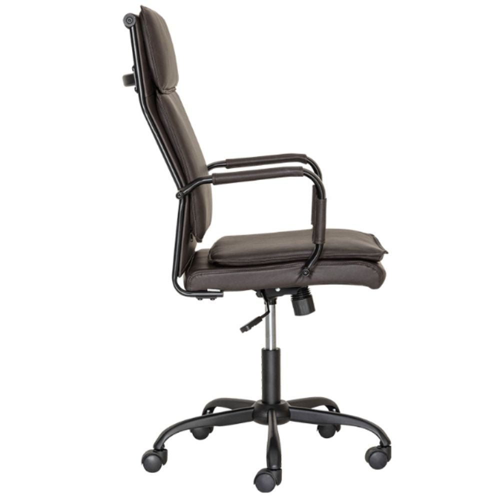 Silla De Oficina Directiva - ALBAR GA - 005 - Varios Colores - Asiento Y Respaldo Tapizado - GA - 005A - ALBAR - NOGAL BEAT - Sillas de oficina