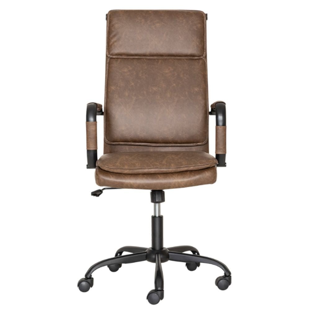 Silla De Oficina Directiva - ALBAR GA - 005 - Varios Colores - Asiento Y Respaldo Tapizado - GA - 005A - ALBAR - NOGAL BEAT - Sillas de oficina