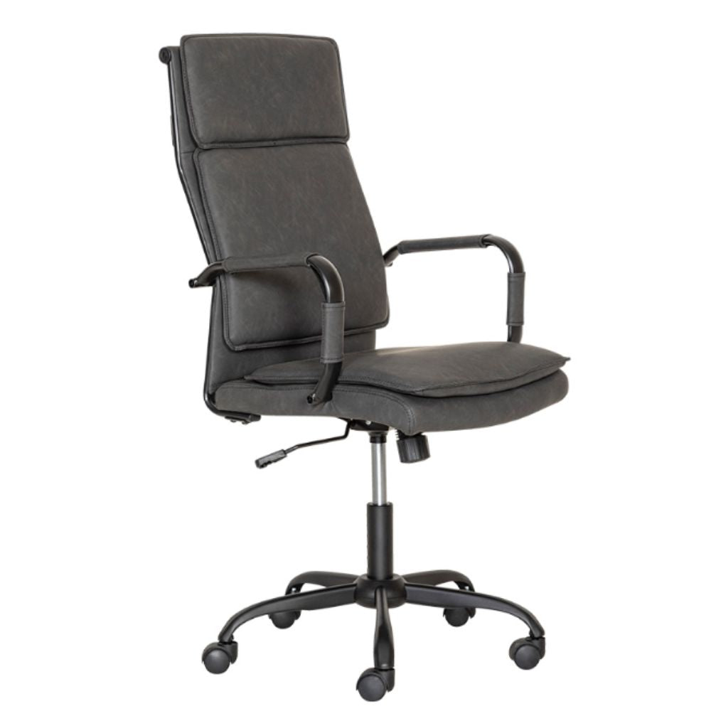 Silla De Oficina Directiva - ALBAR GA - 005 - Varios Colores - Asiento Y Respaldo Tapizado - GA - 005A - ALBAR - NOGAL BEAT - Sillas de oficina