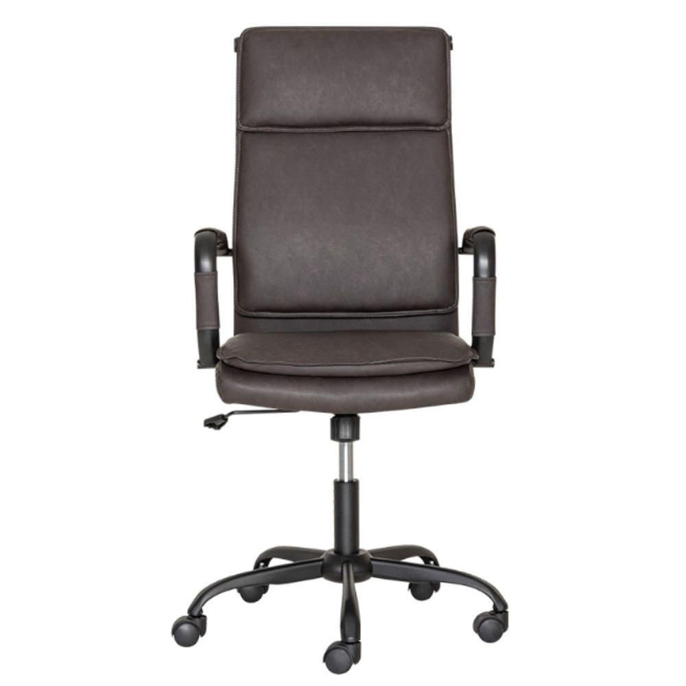 Silla De Oficina Directiva - ALBAR GA - 005 - Varios Colores - Asiento Y Respaldo Tapizado - GA - 005A - ALBAR - NOGAL BEAT - Sillas de oficina