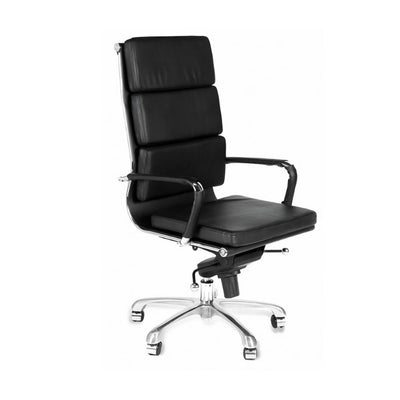 Silla de Oficina Directiva CEO - NOGAL BEAT MADRID - Varios Colores - Asiento y Respaldo Tapizados - MADRID RESPALDO ALTO - MDO - NOGAL BEAT - Silla Directiva