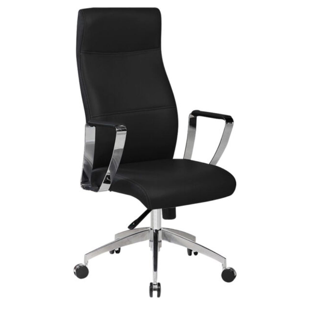 Silla de Oficina Directiva Ergonómica - ALBAR AC - 10 - Varios Colores - Respaldo Alto - Tapizado Vinil - AC - 10 NE - NOGAL BEAT - NOGAL BEAT - Silla de oficina
