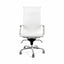 Silla directiva Nogal Beat Cádiz con respaldo tapizado, brazos en PU y base negra giratoria