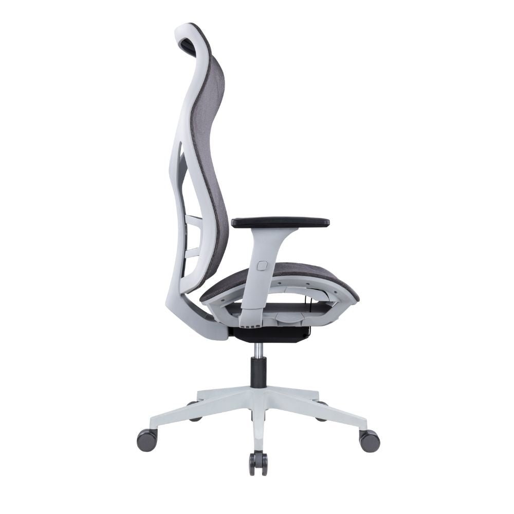 Silla De Oficina Ejecutiva - ALBAR AB - 80 - Gris - Respaldo y Asiento Tapizados en Malla - AB - 80 - GR - ALBAR - NOGAL BEAT - Sillas de Oficina
