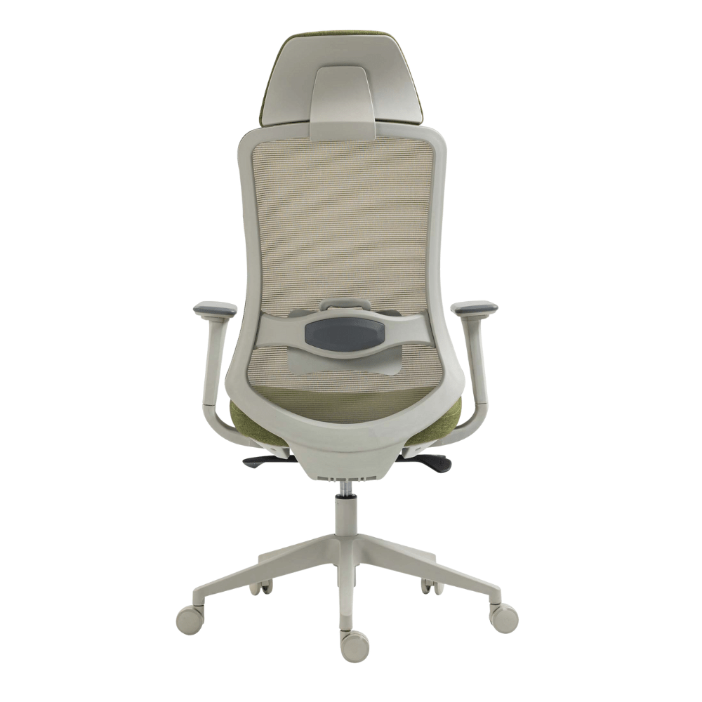 Silla De Oficina Ejecutiva - ALBAR AC - 30 GV - Verde - Respaldo En Malla y Asiento Tapizado - AC - 30 GV - ALBAR - NOGAL BEAT - Sillas de Oficina