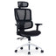 Silla de Oficina Ejecutiva Cabecera Ajustable - VERSA ERGOSTAR SENZA - Negro - Respaldo en Malla y Asiento Tapizado - ES-240 - VERSA - NOGAL BEAT - Silla Ejecutiva