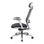 Silla de Oficina Ejecutiva con Cabecera - VERSA ALTUS - Estructura Aluminio - Asiento Tapizado y Respaldo Alto con Soporte Lumbar - AL-2628 - VERSA - NOGAL BEAT - Silla Ejecutiva