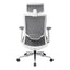 Silla de Oficina Ejecutiva con Cabecera - VERSA ALTUS - Estructura Aluminio - Asiento Tapizado y Respaldo Alto con Soporte Lumbar - AL-2628 - VERSA - NOGAL BEAT - Silla Ejecutiva