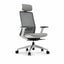 Silla de Oficina Ejecutiva con Cabecera - VERSA ALTUS - Estructura Aluminio - Asiento Tapizado y Respaldo Alto con Soporte Lumbar - AL-2628 - VERSA - NOGAL BEAT - Silla Ejecutiva