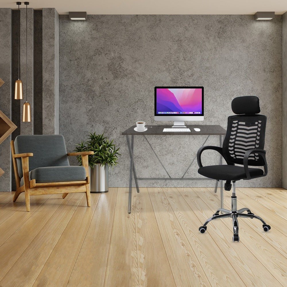 Silla de Oficina Ejecutiva - KINGSTRONG JM-108A MESH SILL0903724 - Negro - Respaldo en Malla y Asiento Tapizado - SILL0903724 - Mundo In - NOGAL BEAT - Silla Ejecutiva