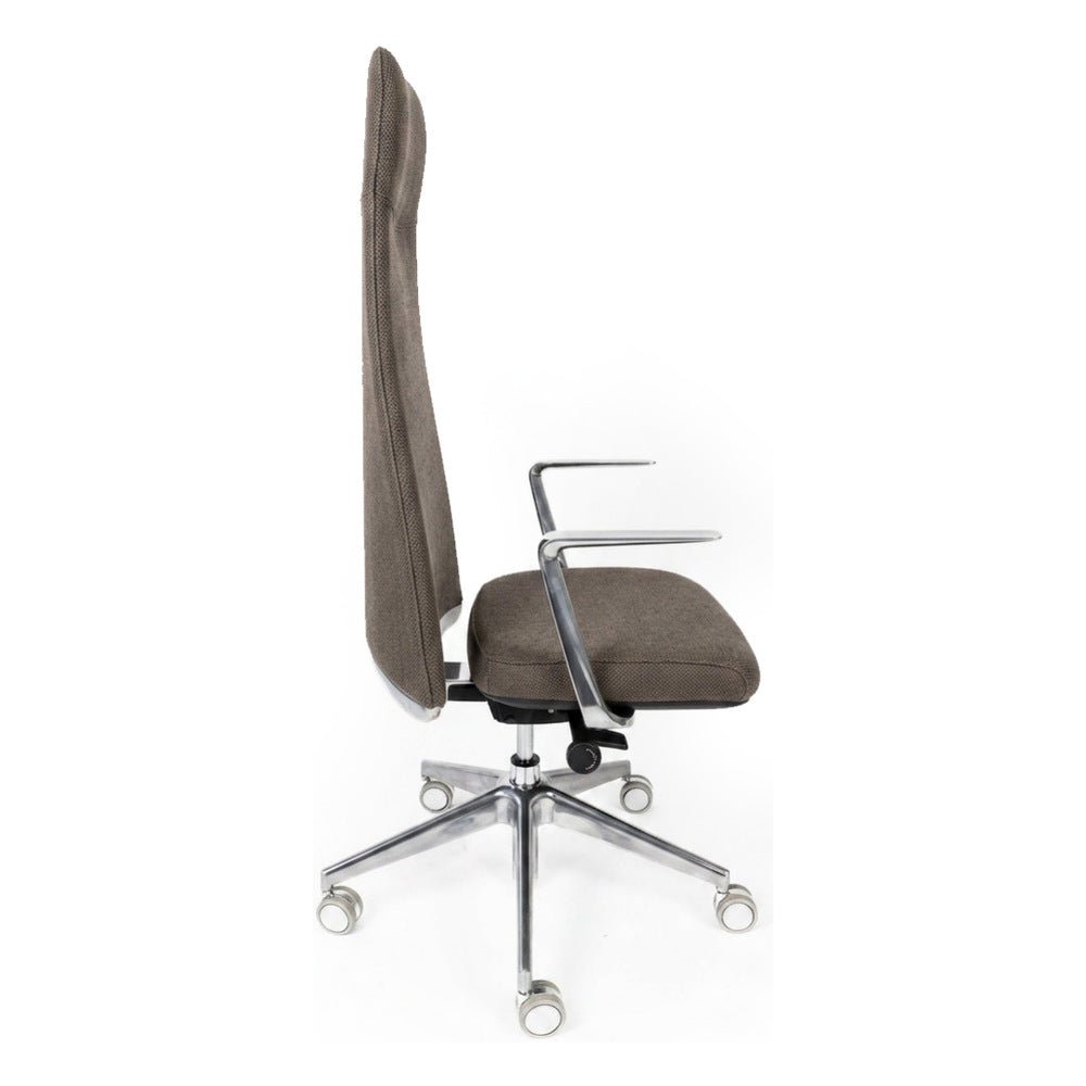 Silla de Oficina Ejecutiva Reclinable - REQUIEZ LORENZO RP-5050 - Varios Colores - Brazos Bidireccionales - Asiento y Respaldo Tapizados - RE-5060/AL - Requiez - NOGAL BEAT - Silla Ejecutiva