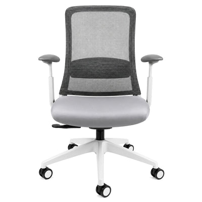 Silla de Oficina Ejecutiva Reclinable sin Cabecera - REQUIEZ CURVE RE-1570G/BC 101-1570G - Color Único - Base de Nylon con Cabecera en Tacto Piel Gris - 101-1570G-BC-ESP - Requiez - NOGAL BEAT - Silla Ejecutiva