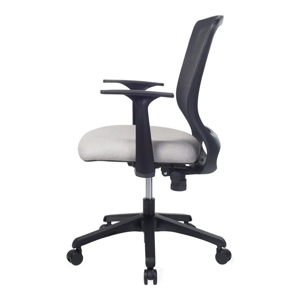 Silla de Oficina Ejecutiva Respaldo Medio - VERSA ALTUS OMEGA - Estructura Aluminio - Version Negro - AL-2632N - VERSA - NOGAL BEAT - Silla Ejecutiva